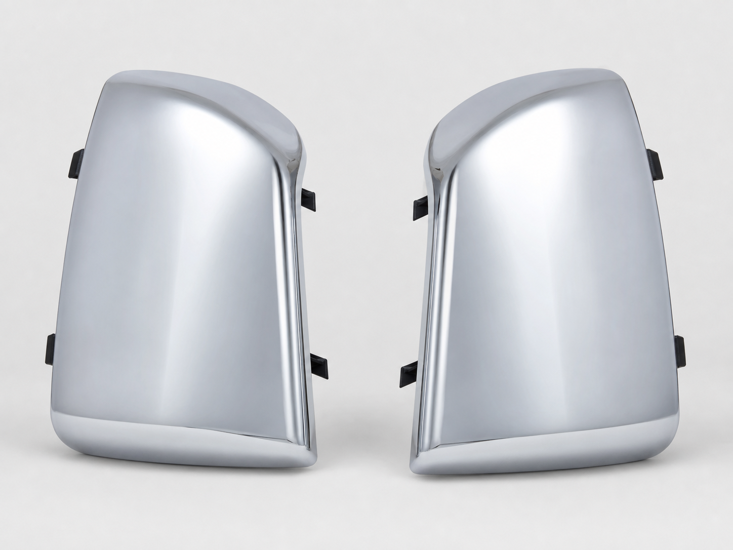 Chrome mirror cover set